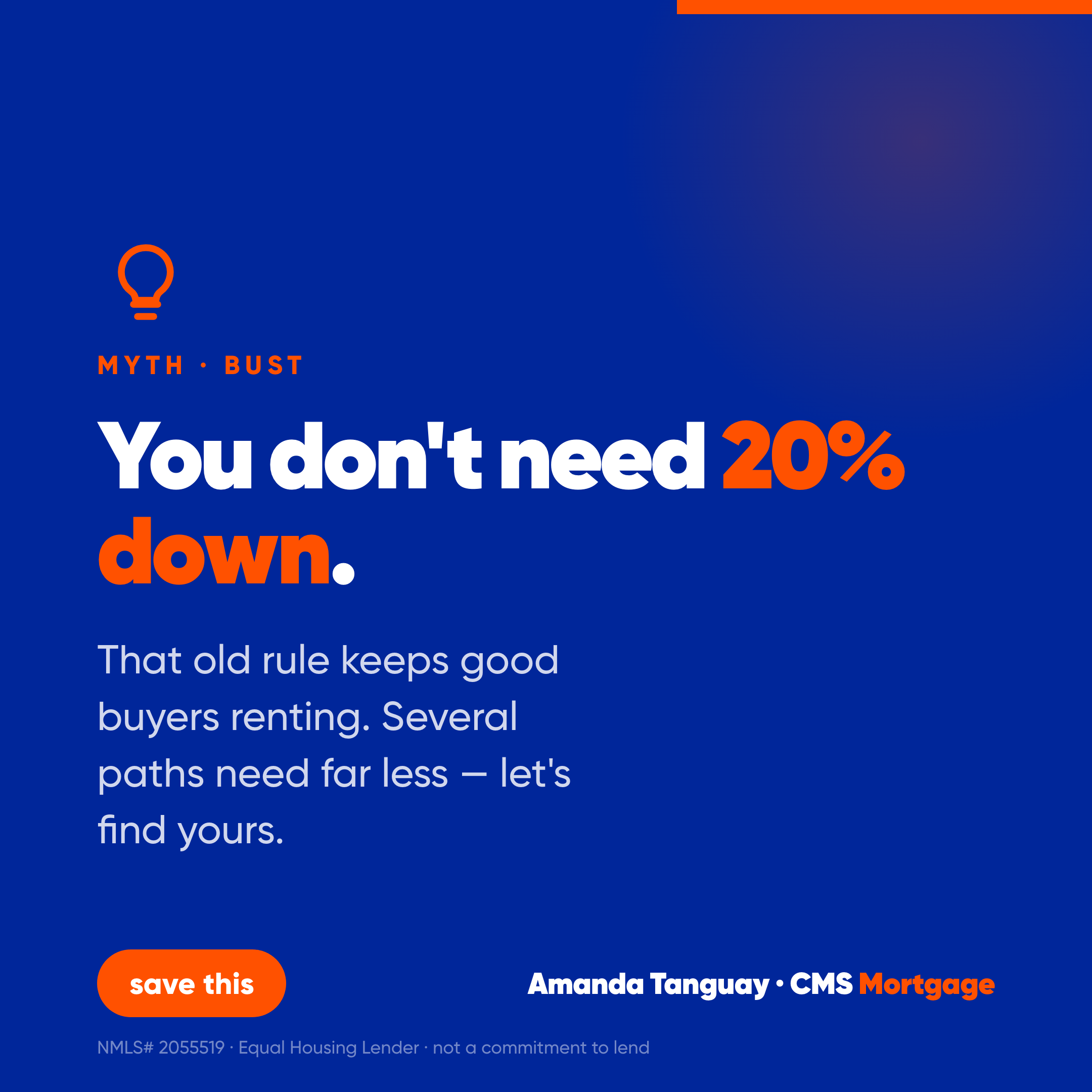 You don't need 20% down
