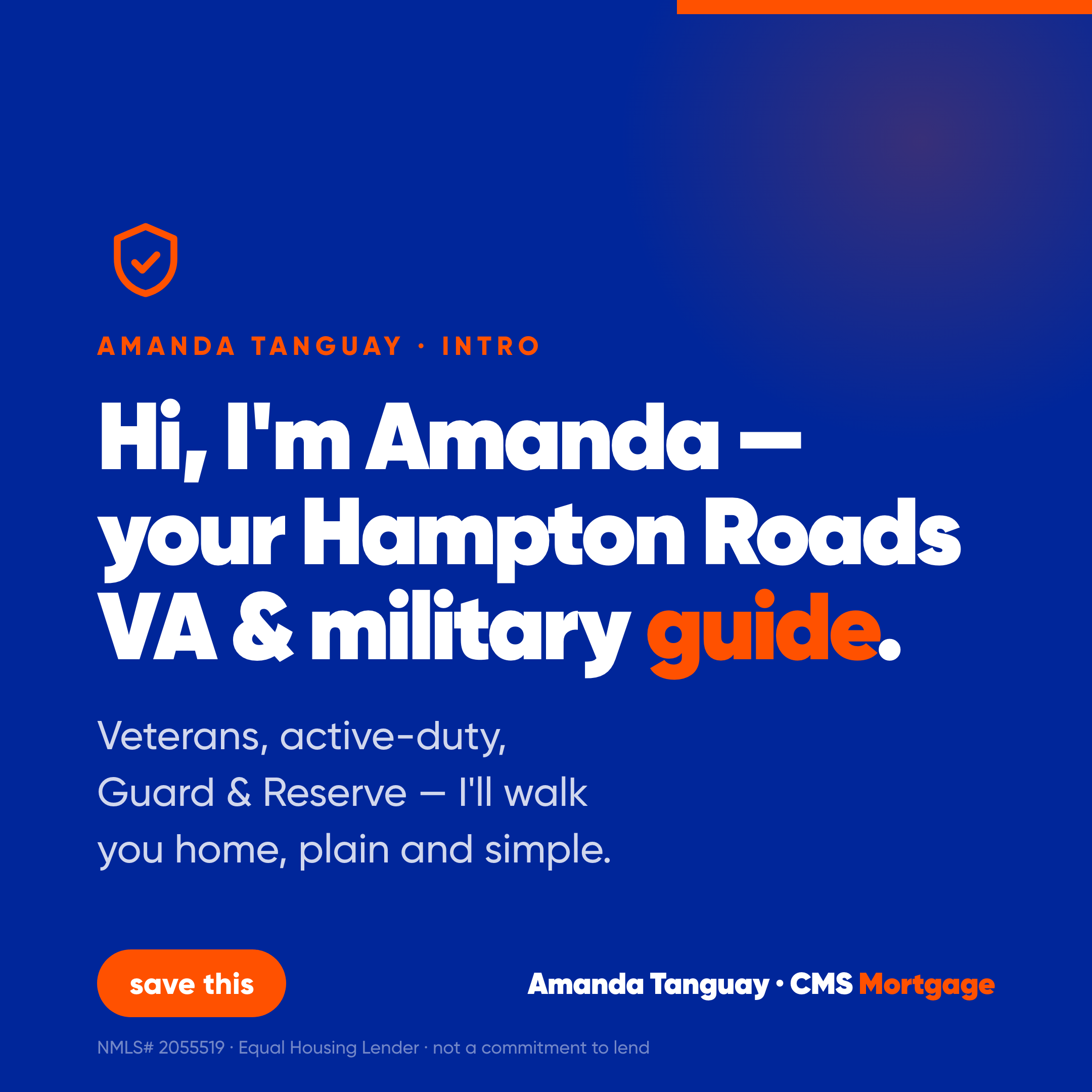 Hi, I'm Amanda — reintroduce graphic