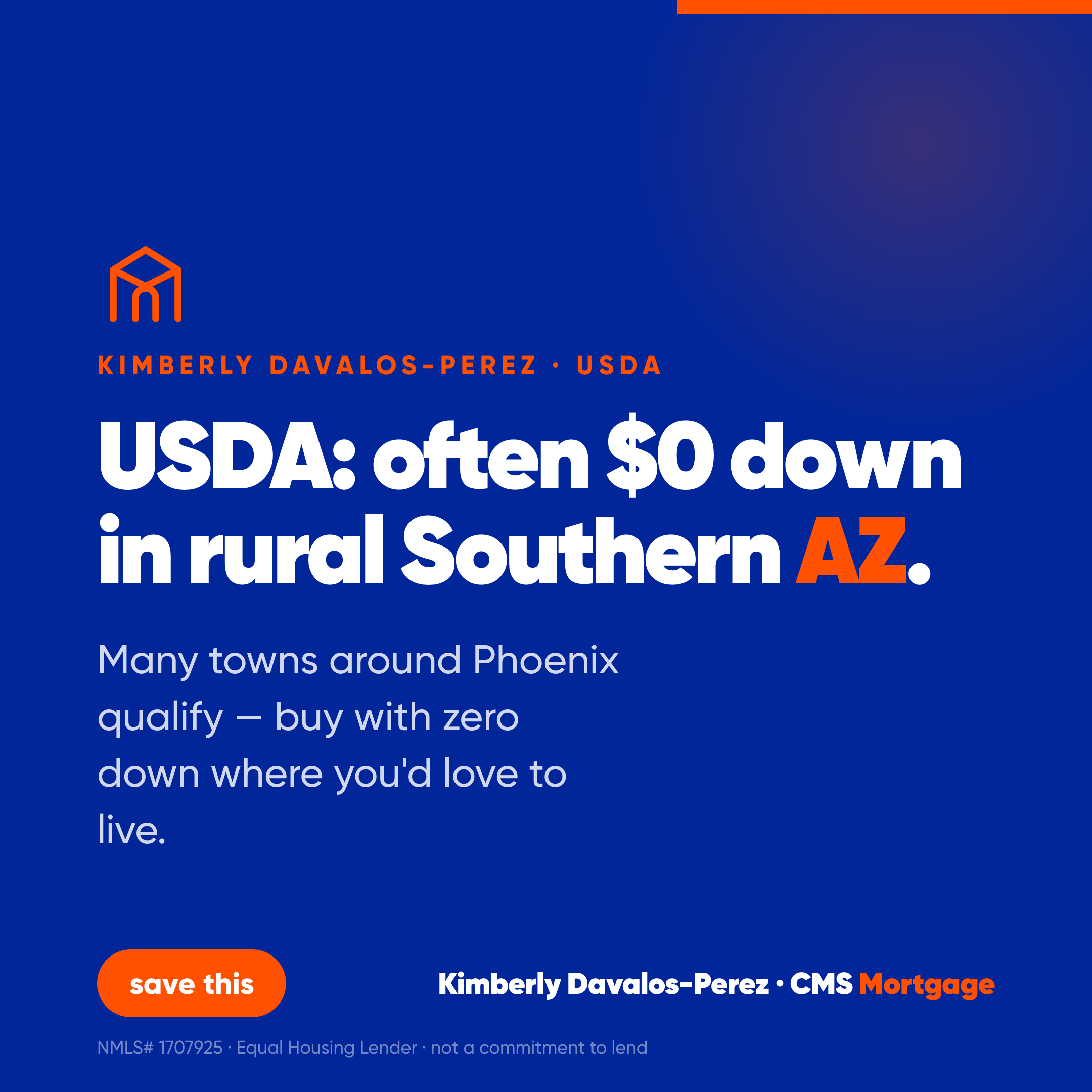 USDA zero-down rural Greater Phoenix graphic