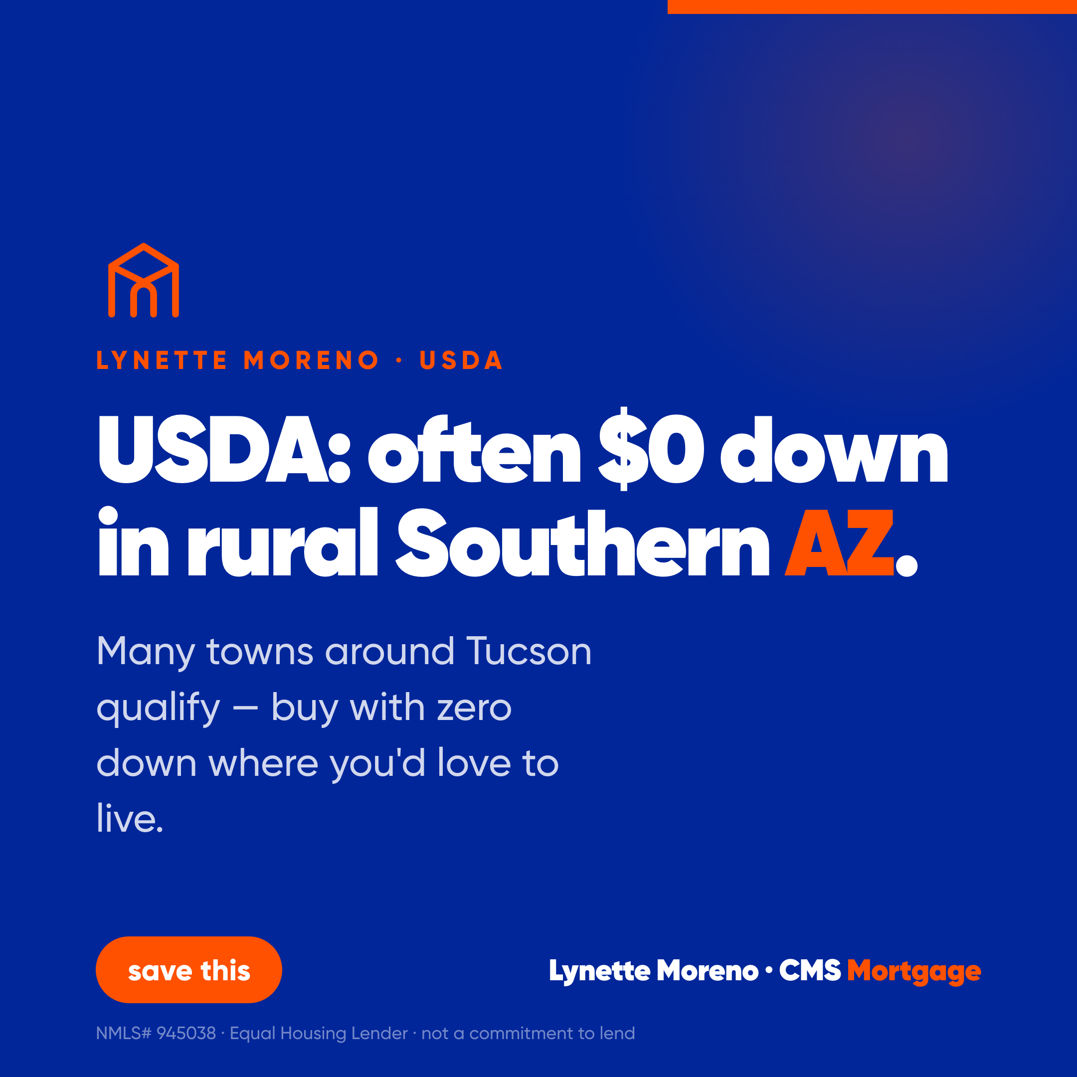 USDA zero-down rural Southern Arizona graphic